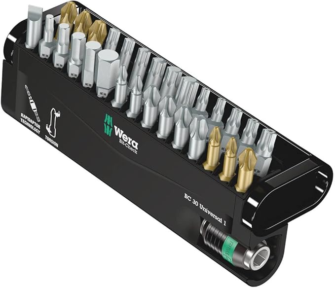 WERA-05056440001-Bit-Check 30 Universal 1 - Estuches de puntas